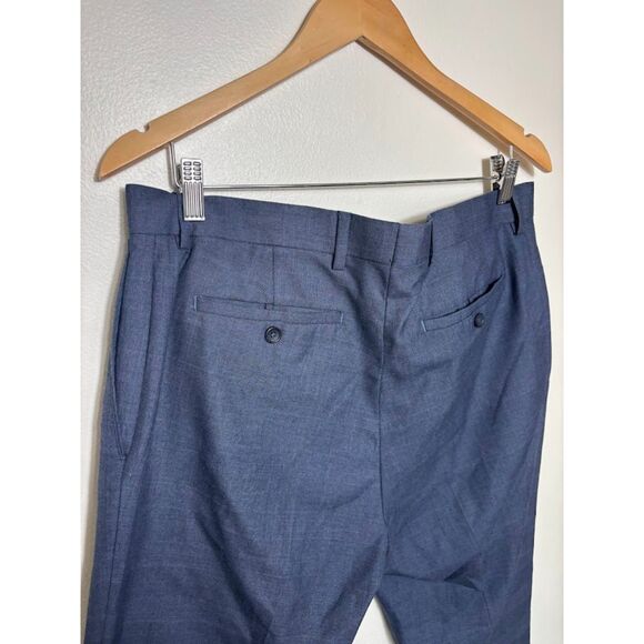 Banana Republic Men's Pants size 34 x 32 Navy Blue Tailored Slim Fit Wedding - Picture 3 of 3